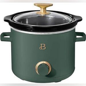 Beautiful 2 Qt Quart Slow Cooker Crock Pot Green Thyme Drew Barrymore New in Box